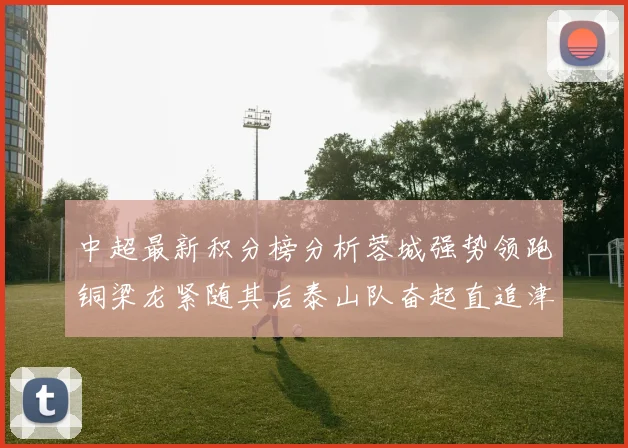 中超最新积分榜分析蓉城强势领跑铜梁龙紧随其后泰山队奋起直追津门虎仍需努力